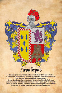 Escudo heráldico del apellido JAVALOYAS
