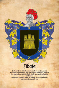 Escudo heráldico del apellido Jibaja