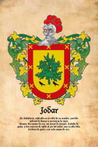 Escudo heráldico del apellido JODAR