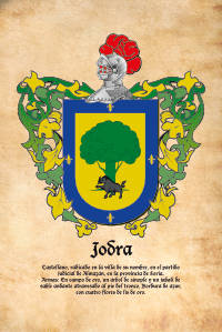 Escudo heráldico del apellido JODRA