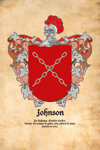 Escudo heráldico del apellido JOHNSON