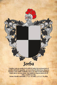 Escudo heráldico del apellido JORBA