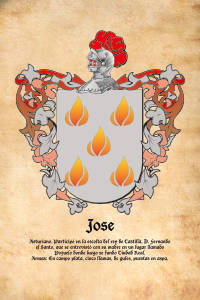 Escudo heráldico del apellido JOSE