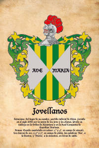 Escudo heráldico del apellido Jovellanos