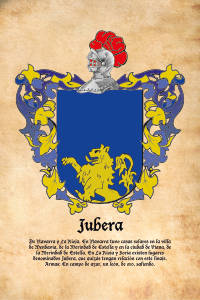 Escudo heráldico del apellido JUBERA