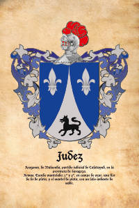 Escudo heráldico del apellido JUDEZ