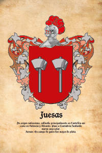 Escudo heráldico del apellido JUESAS