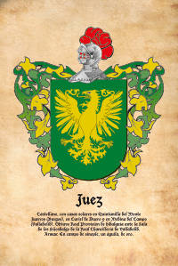 Escudo heráldico del apellido JUEZ