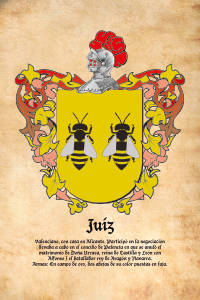 Escudo heráldico del apellido JUIZ
