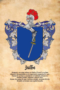 Escudo heráldico del apellido JULBE