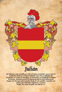 Escudo heráldico del apellido JULIAN