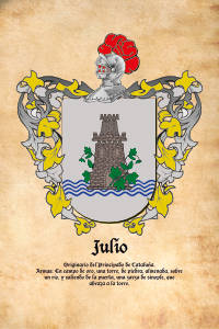 Escudo heráldico del apellido JULIO