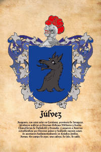 Escudo heráldico del apellido JULVEZ