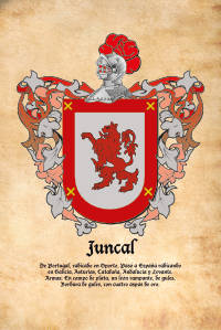 Escudo heráldico del apellido JUNCAL