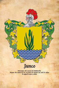 Escudo heráldico del apellido JUNCO
