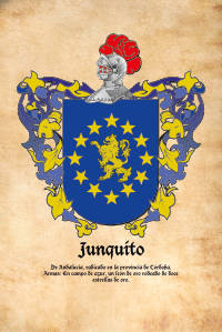 Escudo heráldico del apellido JUNQUITO