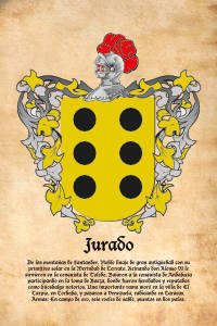 Escudo heráldico del apellido JURADO