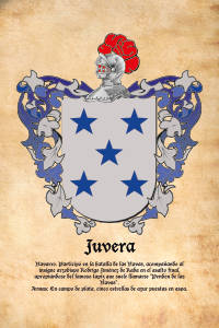Escudo heráldico del apellido JUVERA