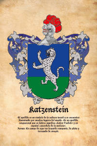 Escudo heráldico del apellido KATZENSTEIN