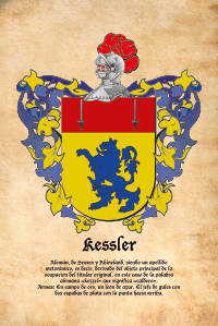 Escudo heráldico del apellido KESSLER