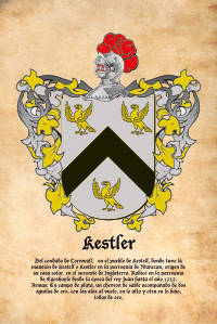 Escudo heráldico del apellido KESTLER