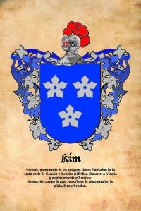 Escudo heráldico del apellido KIM