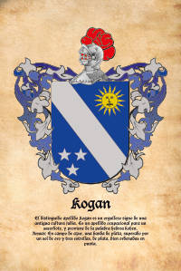 Escudo heráldico del apellido KOGAN