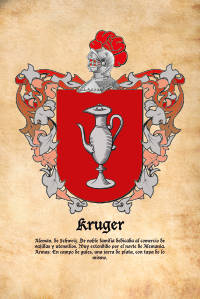Escudo heráldico del apellido KRUGER