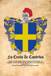 Escudo heráldico del apellido La Croix de Castries