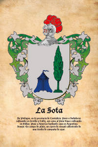 Escudo heráldico del apellido LA SOTA