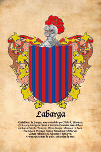 Escudo heráldico del apellido LABARGA