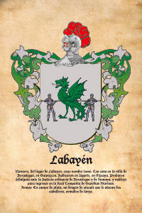 Escudo heráldico del apellido LABAYEN