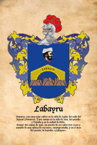 Escudo heráldico del apellido LABAYRU