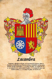 Escudo heráldico del apellido LACAMBRA