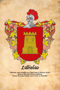 Escudo heráldico del apellido LADISLAO