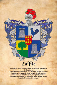 Escudo heráldico del apellido LAFFITE