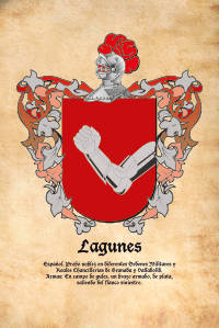 Escudo heráldico del apellido LAGUNES