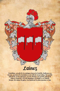 Escudo heráldico del apellido LAINEZ