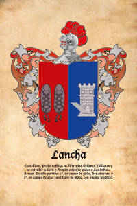 Escudo heráldico del apellido LANCHA