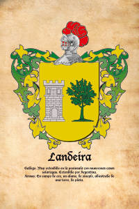 Escudo heráldico del apellido LANDEIRA