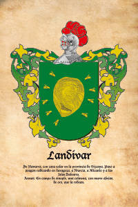 Escudo heráldico del apellido Landivar
