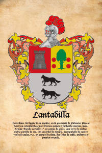 Escudo heráldico del apellido LANTADILLA
