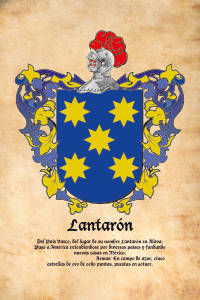 Escudo heráldico del apellido LANTARÓN