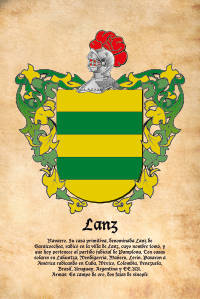 Escudo heráldico del apellido Lanz