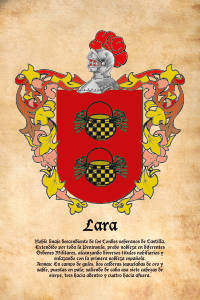Escudo heráldico del apellido LARA