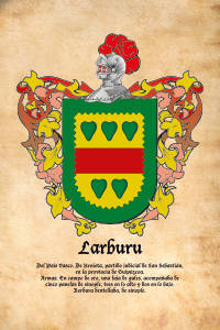 Escudo heráldico del apellido LARBURU