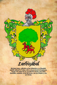 Escudo heráldico del apellido LARDIZABAL