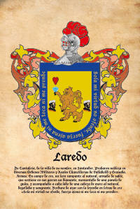 Escudo heráldico del apellido LAREDO