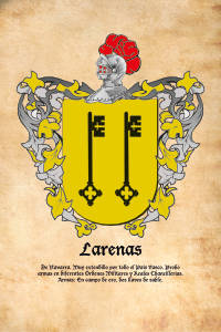 Escudo heráldico del apellido LARENAS