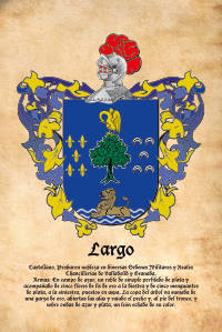 Escudo heráldico del apellido LARGO
